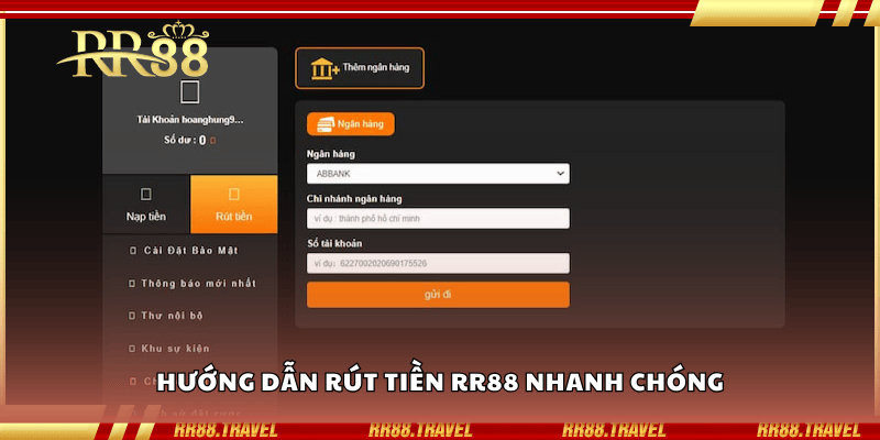 Hướng dẫn rút tiền RR88 nhanh chóng Hướng dẫn rút tiền RR88 nhanh chóng